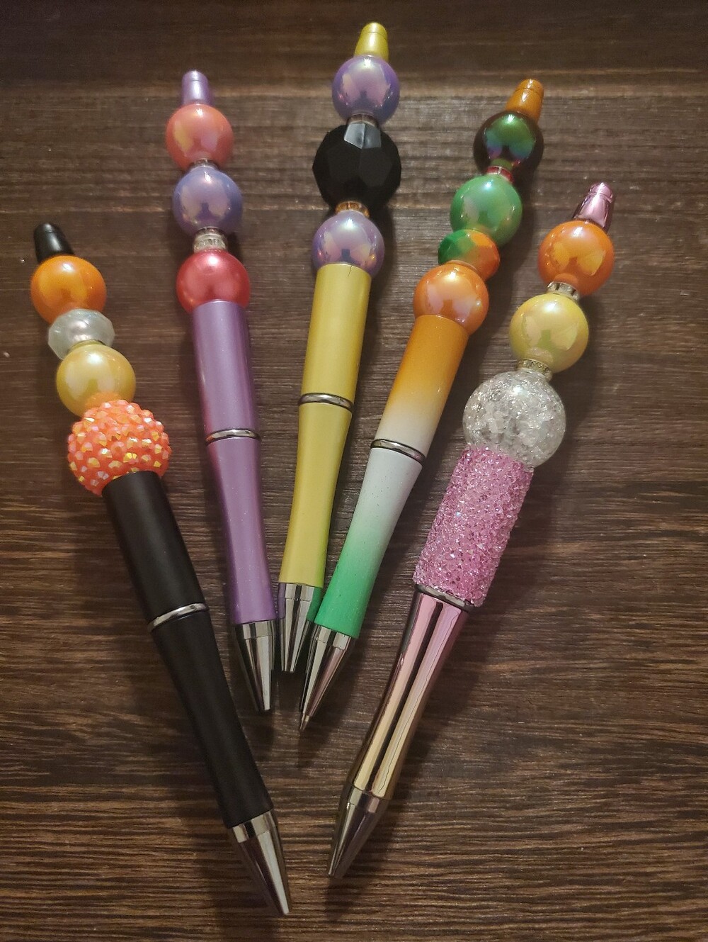 #5 New custom beaded pens